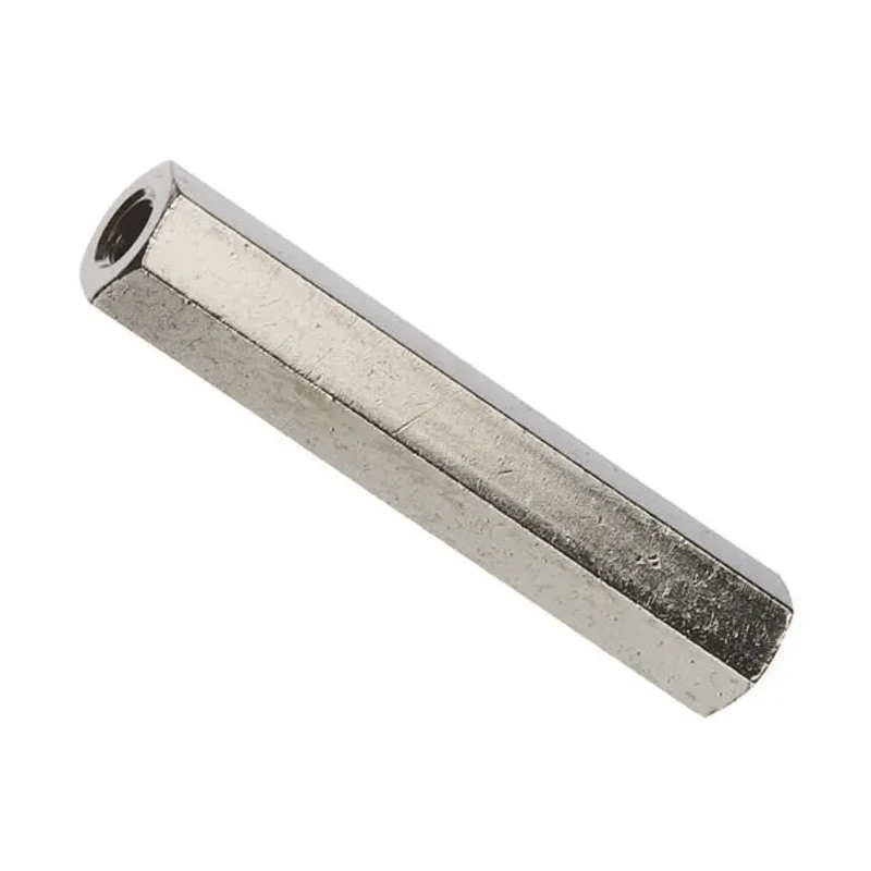 HIROSUGI Brass Hex Standoff M2, 15 mm Length, Nickel Finish ASB-2015E