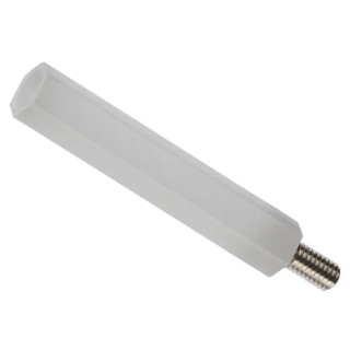HIROSUGI M3 Standoff, 35 mm Body Length, 6 mm Stud Length, Brass with Polyoxymethylene BS-335E