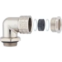 Lapp SKINDICHT Series Angled Cable Gland M12 Thread Size Zinc Die-Cast, IP55, 26.1mm Length 52107800 & 52103000
