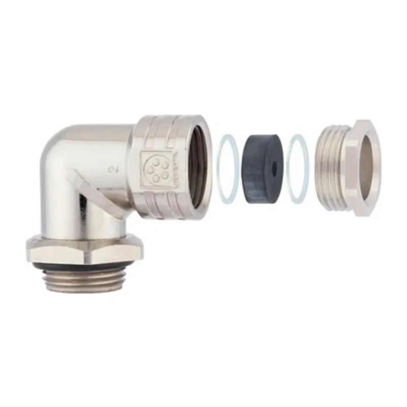 Lapp SKINDICHT Series Angled Cable Gland M12 Thread Size Zinc Die-Cast, IP55, 26.1mm Length 52107800 & 52103000