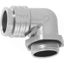 Lapp SKINDICHT Series Angled Cable Gland with Lock Nut, Thread Size M20, IP55, Corrosion Resistant 52107820 & 52103020