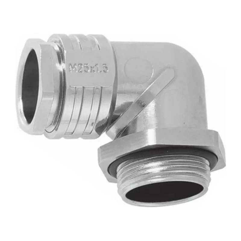 Lapp SKINDICHT Series Angled Cable Gland with Lock Nut, Thread Size M20, IP55, Corrosion Resistant 52107820 & 52103020