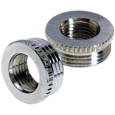Lapp Cable Gland Reducer with M16 Exterior Thread and M12 Interior Thread, Nickel Plated Brass, SKINDICHT MR Series 52104310