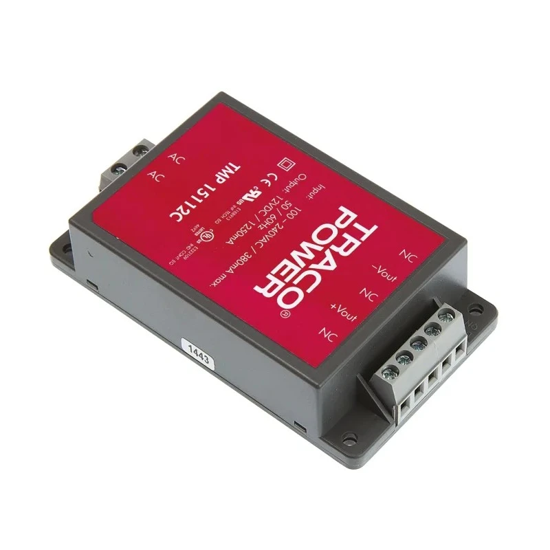 TRACOPOWER Switching Power Supply 12V DC, 15W, 1.25A Output, Chassis Mount TMP 15112C