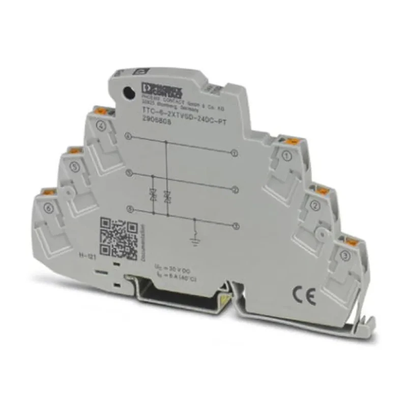 Phoenix Contact Surge Protector, 1 kA Maximum Surge Current, DIN Rail Mount, Model 2906808