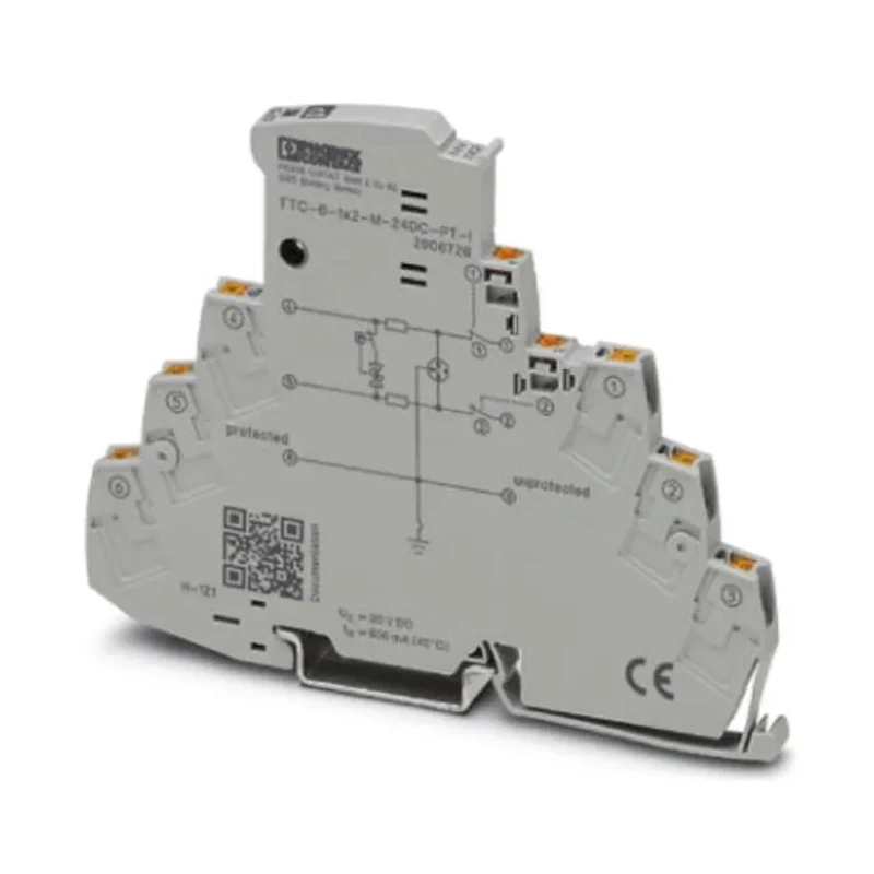 Phoenix Contact Surge Protector 10 kA, DIN Rail Mount TTC Series 2906726