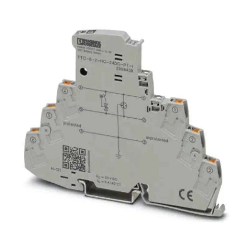 Phoenix Contact Surge Protector, 5 kA, DIN Rail TTC Series 83.5mm Length 6.2mm Depth 2908439