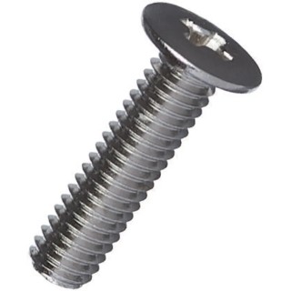 Yahata Neji Cross Truss Iron Machine Screw 8 mm Nickel Plated LH M3X8