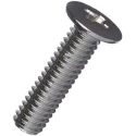 Yahata Neji Cross Truss Iron Machine Screw Nickel Plated 12 mm LH M3X12