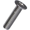 Yahata Neji Cross Truss Iron Machine Screw 8 mm Nickel Plated LH M4X8