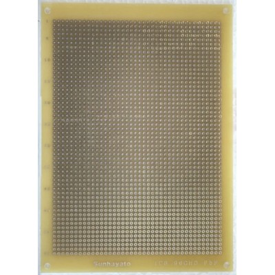 Sunhayato Matrix Board FR1 Phenol-Sided Paper with 1 mm Holes, 190 mm Length, 95 mm Width ICB-502-FL
