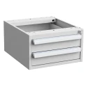 Treston Steel Under Bench Drawer Unit 2, 260 mm x 450 mm x 520 mm, Grey 60449001