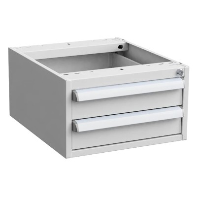 Treston Steel Under Bench Drawer Unit 2, 260 mm x 450 mm x 520 mm, Grey 60449001