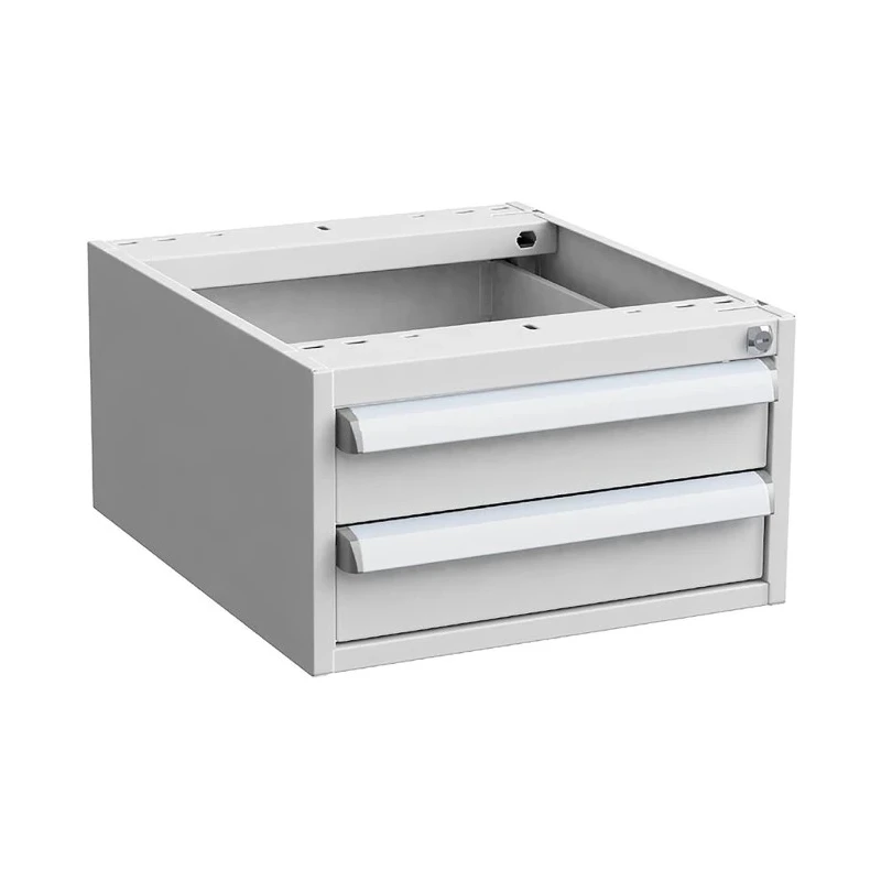Treston Steel Under Bench Drawer Unit 2, 260 mm x 450 mm x 520 mm, Grey 60449001