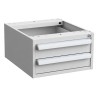 Treston Steel Under Bench Drawer Unit 2, 260 mm x 450 mm x 520 mm, Grey 60449001