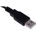 WAGO USB Configuration Connecting Cable Male Plug Black 2.5m Jumpflex Series 750-923
