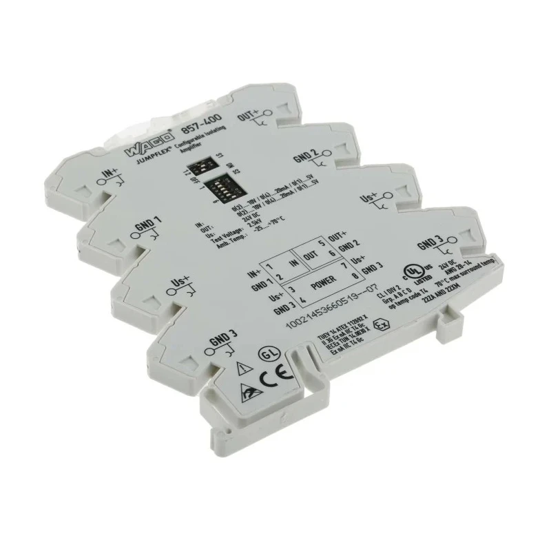 WAGO Signal Conditioner Current/Voltage Input, Current/Voltage Output, 24V dc Supply IECEx/ATEX 857-400