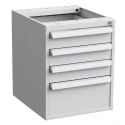 Treston Under Bench Steel Drawer Unit 4 Drawers 560 mm x 450 mm x 520 mm Grey 60649103