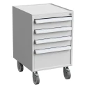 Treston Steel Drawer Unit 3, 800 mm x 450 mm x 520 mm, Grey, Model 60649303