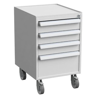Treston Steel Drawer Unit 3, 800 mm x 450 mm x 520 mm, Grey, Model 60649303