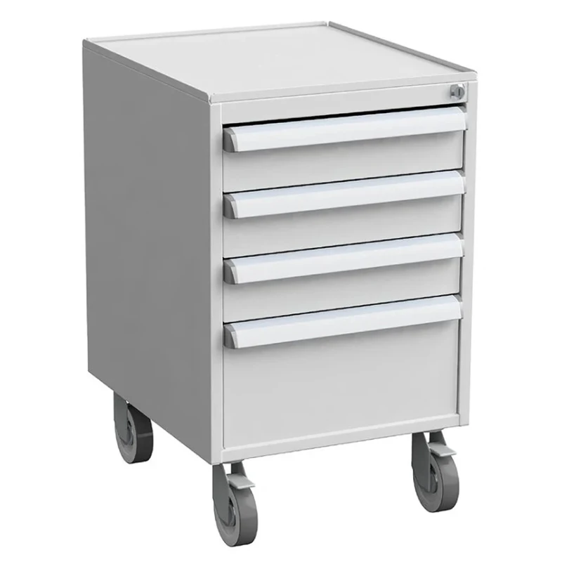 Treston Steel Drawer Unit 3, 800 mm x 450 mm x 520 mm, Grey, Model 60649303