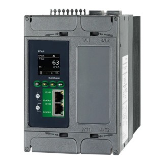 Eurotherm 2-Phase DIN Rail Power Controller with 2 Input Relays 63A 500V EPACK-2PH/63A/500V/XXX/V2/XXX/XXX/TCP