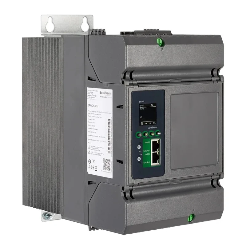 Eurotherm DIN Rail 3 Phase Power Controller Relay 80A 500V TFT Display EPACK-3PH/80A/500V/XXX/V2/XXX/XXX/TCP