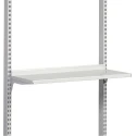 Treston Grey Steel Shelf 740mm Width, 300mm Depth, 50kg Load Capacity 836028-49
