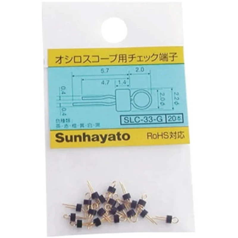 Sunhayato Black Insulated Terminal Post Phosphor Bronze Body RoHS Compliant Japan SLC-33-G-K