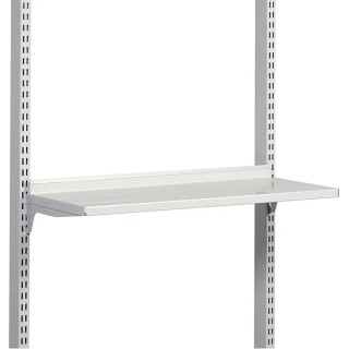 Treston Grey Powder Coated Steel Shelf 89 mm Width, 400 mm Depth, 50 kg Load Capacity 852769-49