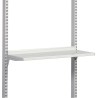 Treston Grey Powder Coated Steel Shelf 89 mm Width, 400 mm Depth, 50 kg Load Capacity 852769-49