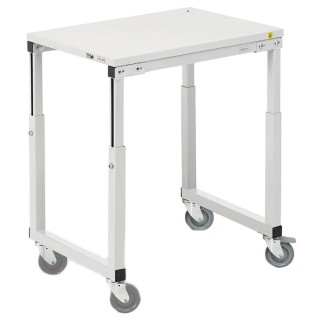 Treston Steel Castor Trolley 500 mm Platform Width 700 mm Load Capacity 150 kg Adjustable Height SAP507 ESD