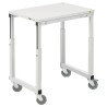Treston Steel Castor Trolley 500 mm Platform Width 700 mm Load Capacity 150 kg Adjustable Height SAP507 ESD