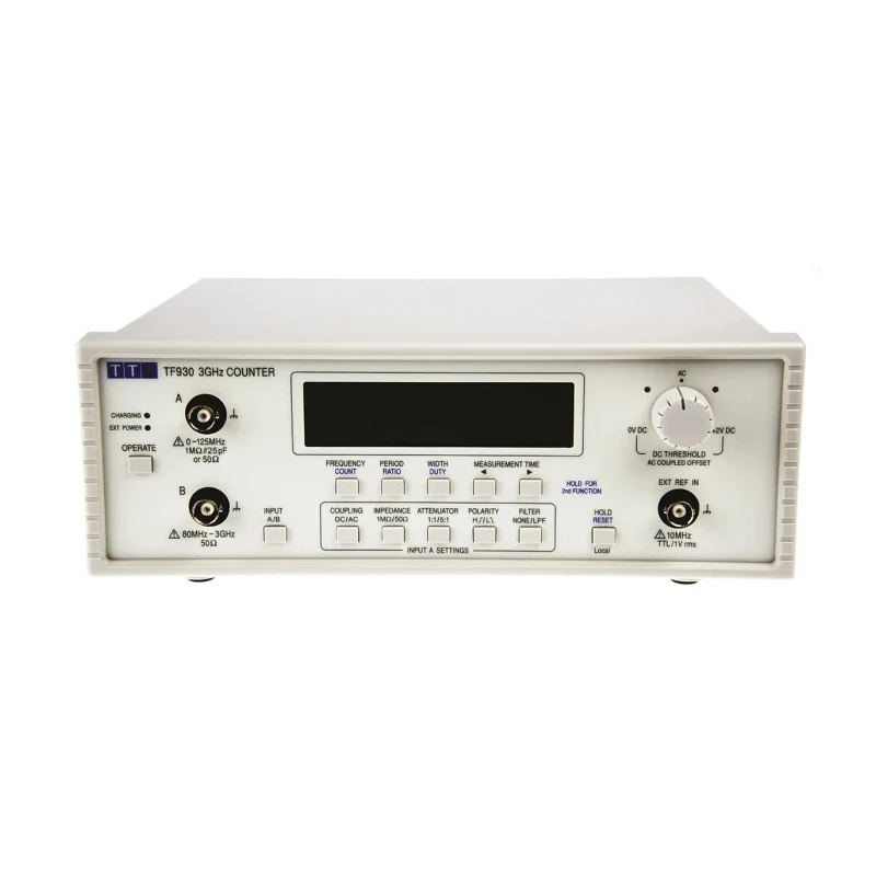Aim-TTi Frequency Counter 0.001 Hz to 3 GHz Range, 10 Digits Resolution, Pulse Width 20ns, LCD Display TF930
