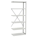 Treston Grey Steel Extension Bay 2m Height x 1m Width x 500mm Depth, 149.69 kg Load Capacity C32549001P