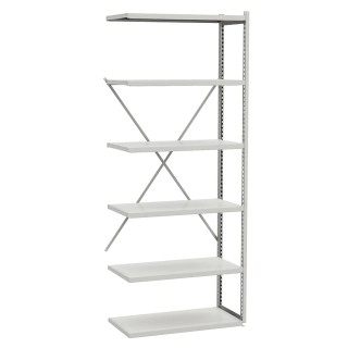 Treston Grey Steel Extension Bay 2m Height x 1m Width x 500mm Depth, 149.69 kg Load Capacity C32549001P