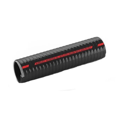 Contitech Vacupress Oil Polyester Hose Pipe, Black, 50 mm ID, 64 mm OD, 5 m Length 265050RS5