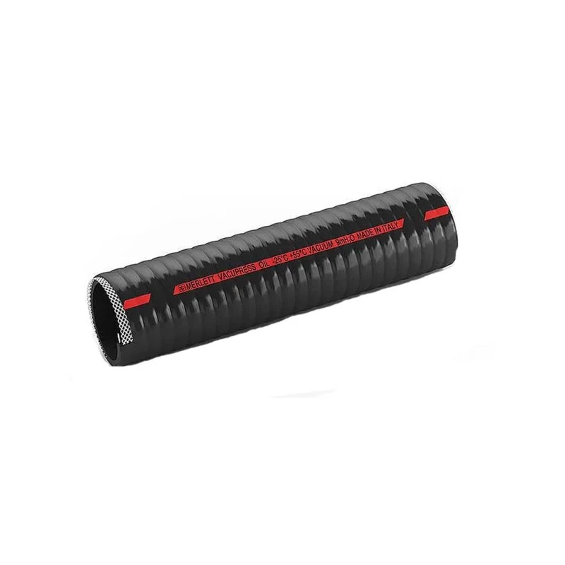 Contitech Vacupress Oil Polyester Hose Pipe, 50 mm ID, 64 mm OD, Black Colour, 10 m Length 265050RS10