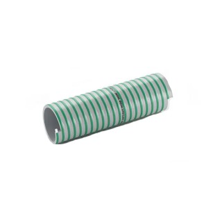 Contitech Polyvinyl Chloride Hose Pipe, 32 mm Inside Diameter, 40.8 mm Outside Diameter, Green, Reinforced, 10 m 170032RS10
