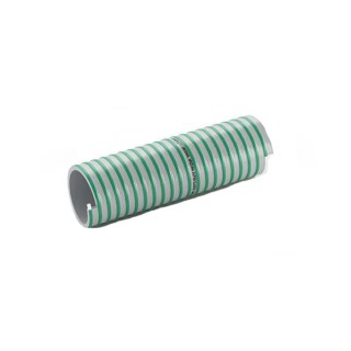 Contitech Polyvinyl Chloride Hose Pipe 50 mm ID, 61 mm OD, Green, 10 m Length 5 bar Maximum Pressure 170050RS10
