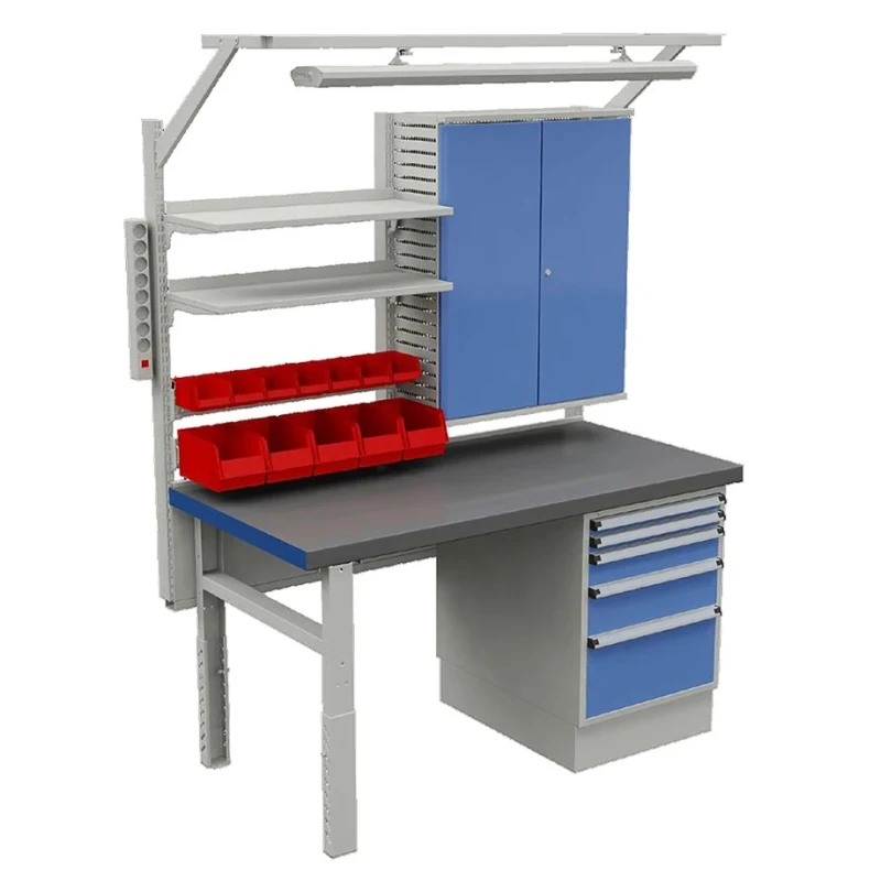 Treston Steel Workbench Adjustable Height 850 mm x 1.5 m x 750 mm C13041316