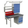 Treston Steel Workbench Adjustable Height 850 mm x 1.5 m x 750 mm C13041316