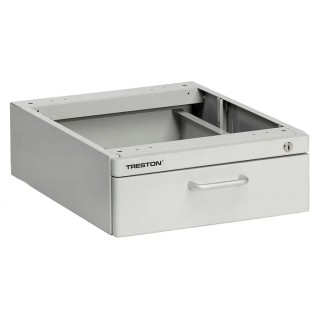 Treston Steel Drawer Unit 1 with Composite Board Drawer, 135 mm x 370 mm x 460 mm, Grey LMC01