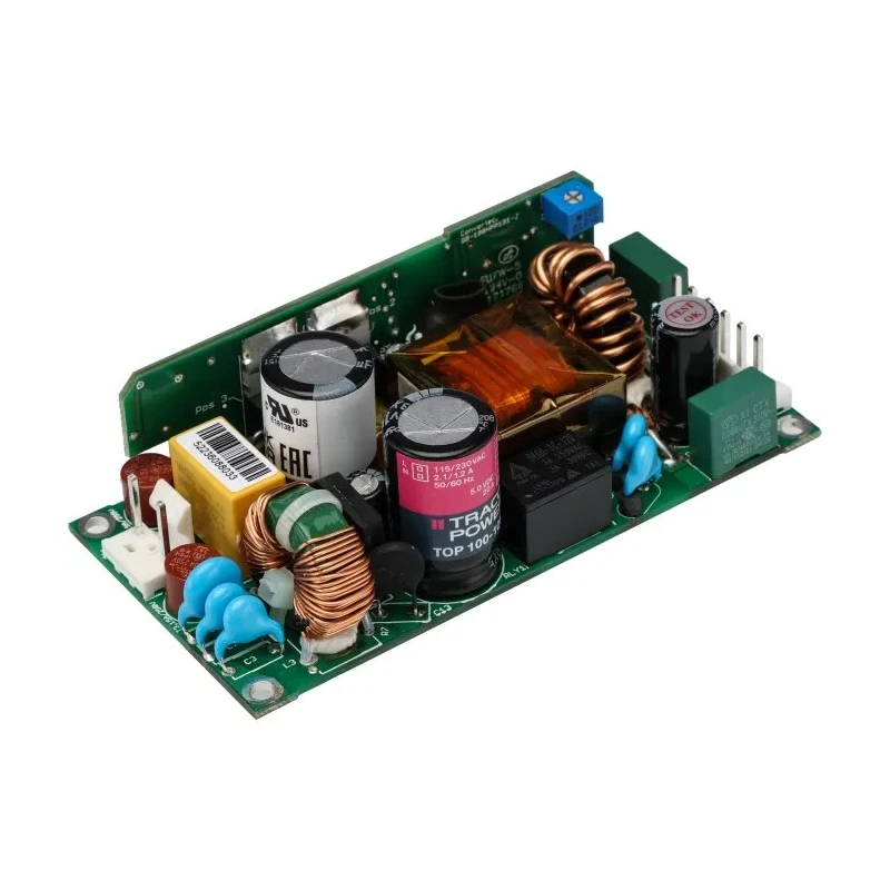 TRACOPOWER AC/DC Power Supply 5V DC 100W 264V AC Chassis Mount TOP 100-105