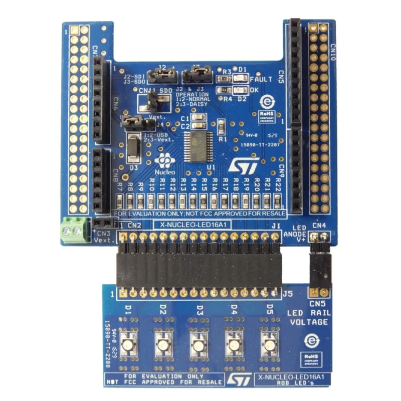 STMicroelectronics Expansion Board LED Driver for LED1642GW for STM32 Nucleo X-NUCLEO-LED16A1