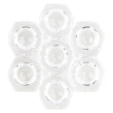 Polymer Optics Modular LED Optics Series 7-Way LED Lens 50 ° Collimator Beam 125