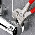 Knipex 1-Piece Plier Wrench, 150mm Overall Length, 27mm Smooth Jaw Chrome Vanadium Steel 86 03 150