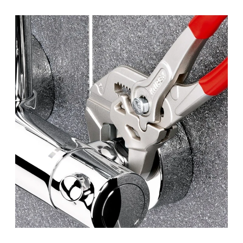 Knipex 1-Piece Plier Wrench, 150mm Overall Length, 27mm Smooth Jaw Chrome Vanadium Steel 86 03 150