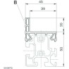 Bosch Rexroth Profile Rail 3 m Length x 45mm Width x 70 mm Height 3 842 993 512/3000
