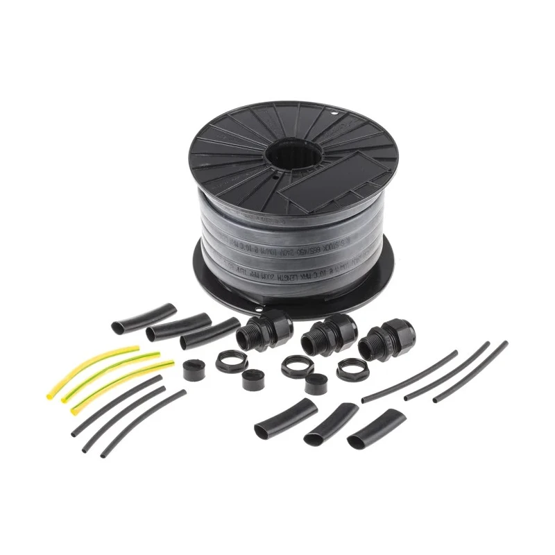 RS PRO Self-Regulating Trace Heating Kit 240V AC 13W Polyolefin Sheath 20m Length 100°C Max Operating Temp 665-7481